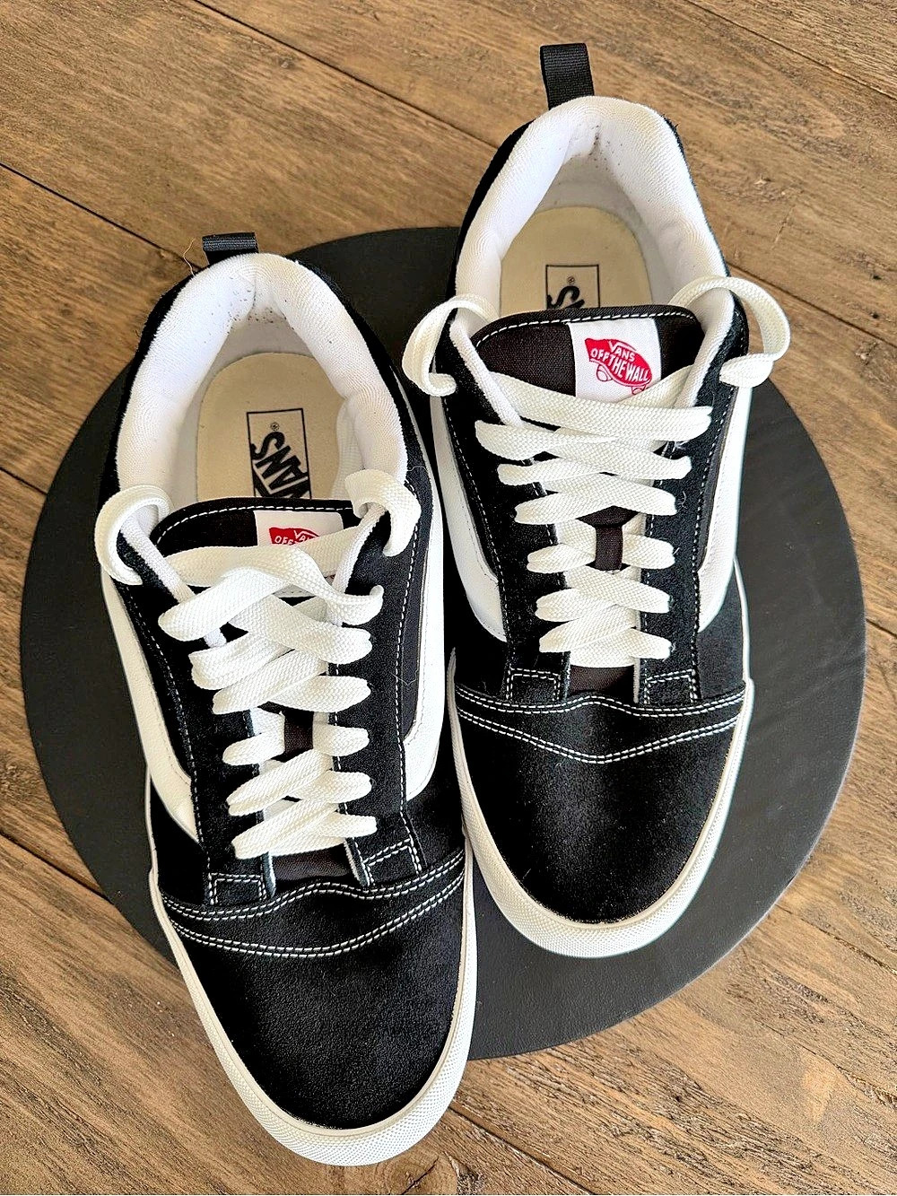 Vans Knu Skool Sneakers Black & White US Men's 15